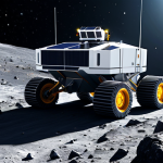 Robotic Mining on an Asteroid**

"A fully clothed robotic mining vehicle, designed for space, extracting resources from a rocky asteroid surface. Solar panels are visible for power. Debris and dust float in the low gravity environment. In the background, a distant Earth is visible. Safe for work, appropriate content, professional, fully clothed, perfect anatomy, correct proportions, natural pose, high quality rendering, detailed textures, realistic lighting."

**