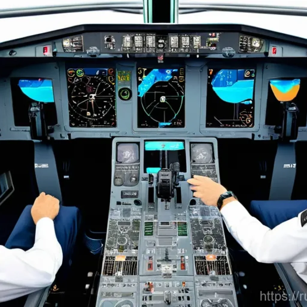 보잉 vs 에어버스 기술 비교 - Boeing vs. Airbus Cockpit Experience**

A detailed, realistic image of two separate modern airplane ...